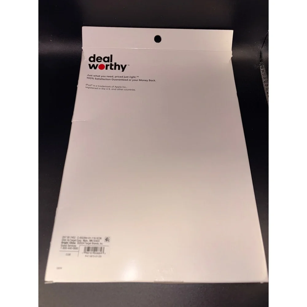 Deal Worthy 10.2 inch iPad 9th Gen Screen Protector 9H Hardness Clear Finish